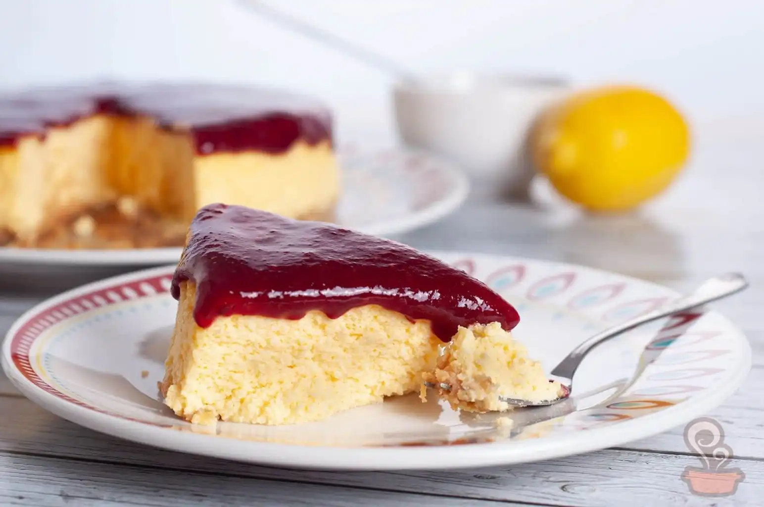 Cheesecake de limão siciliano