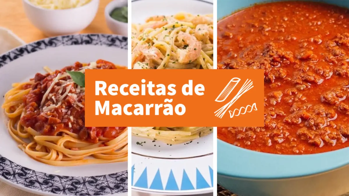 receitas de macarrão