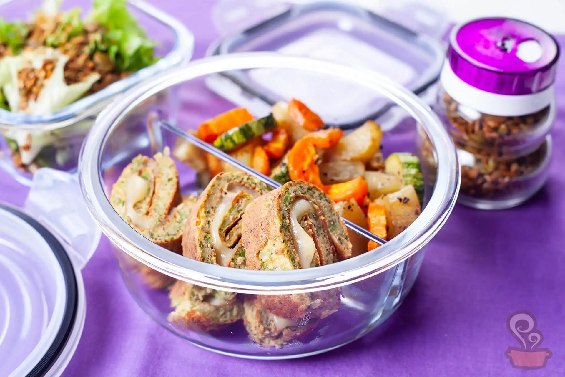 Rocambole de brócolis saudável