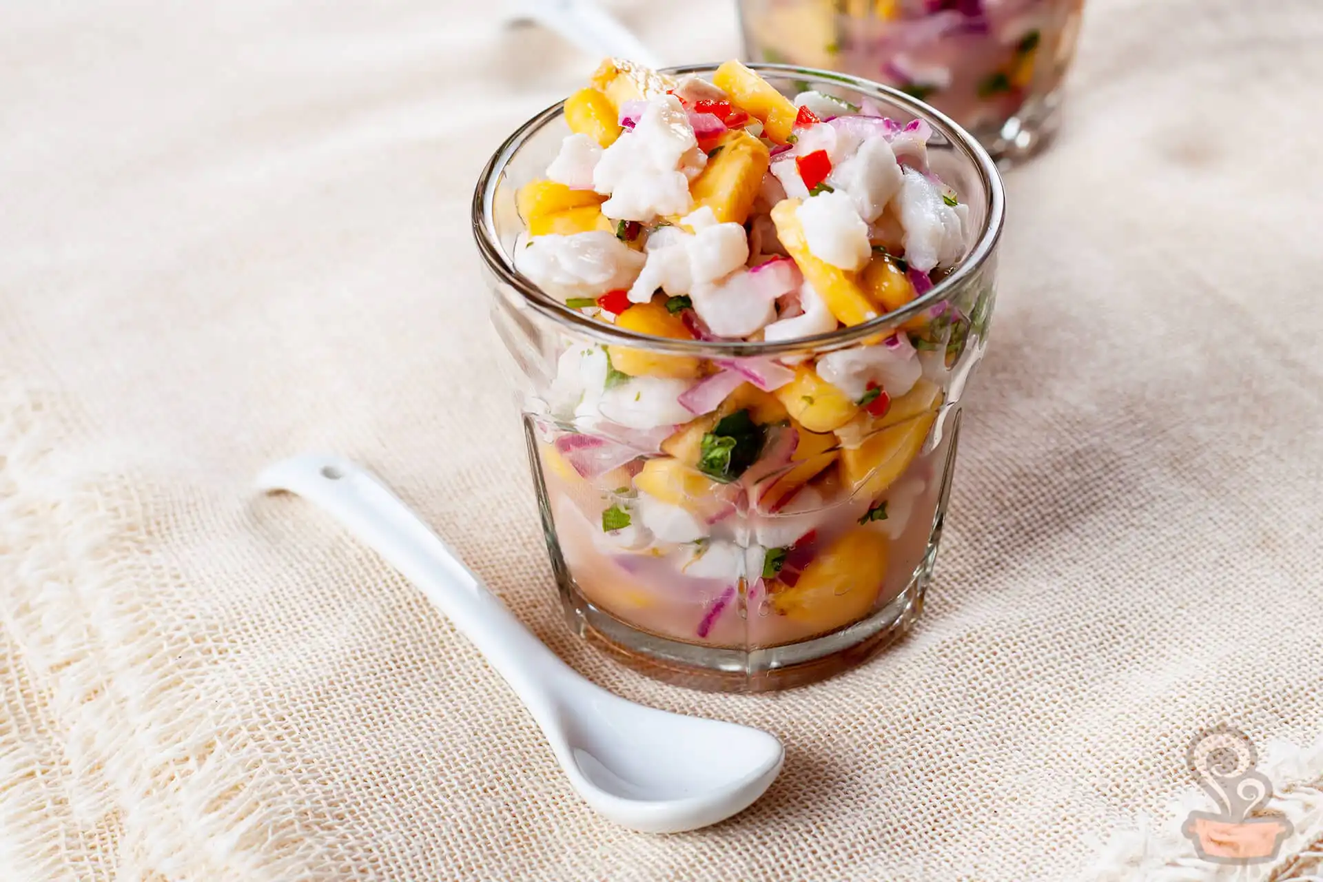 Ceviche de peixe e banana Ceviche de peixe e banana