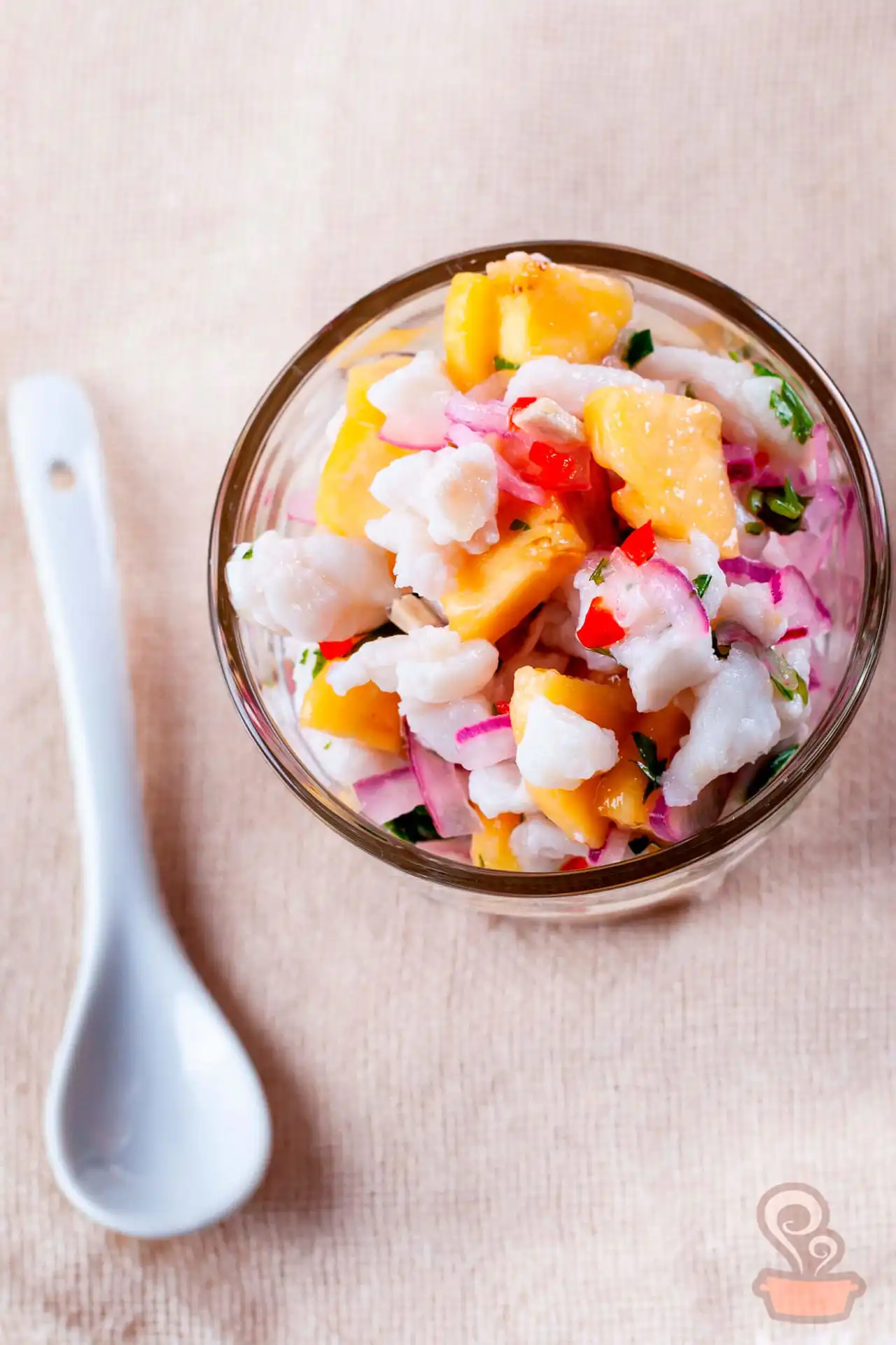 Ceviche de peixe e banana Ceviche de peixe e banana