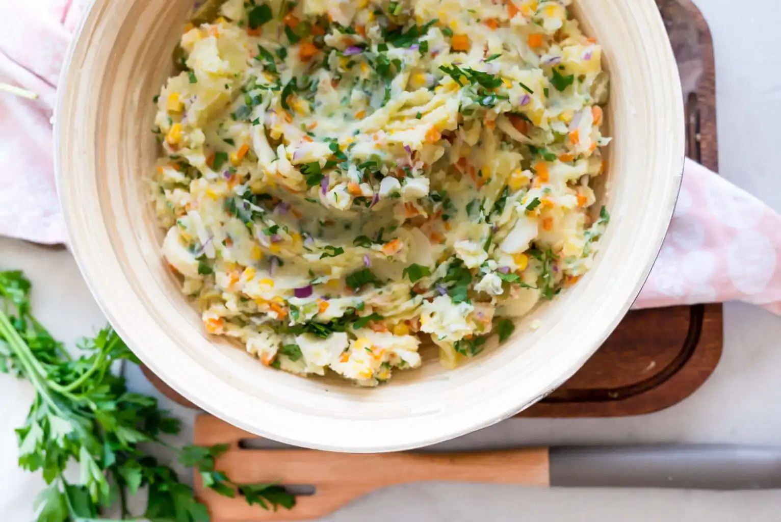 Salada de batata com maionese