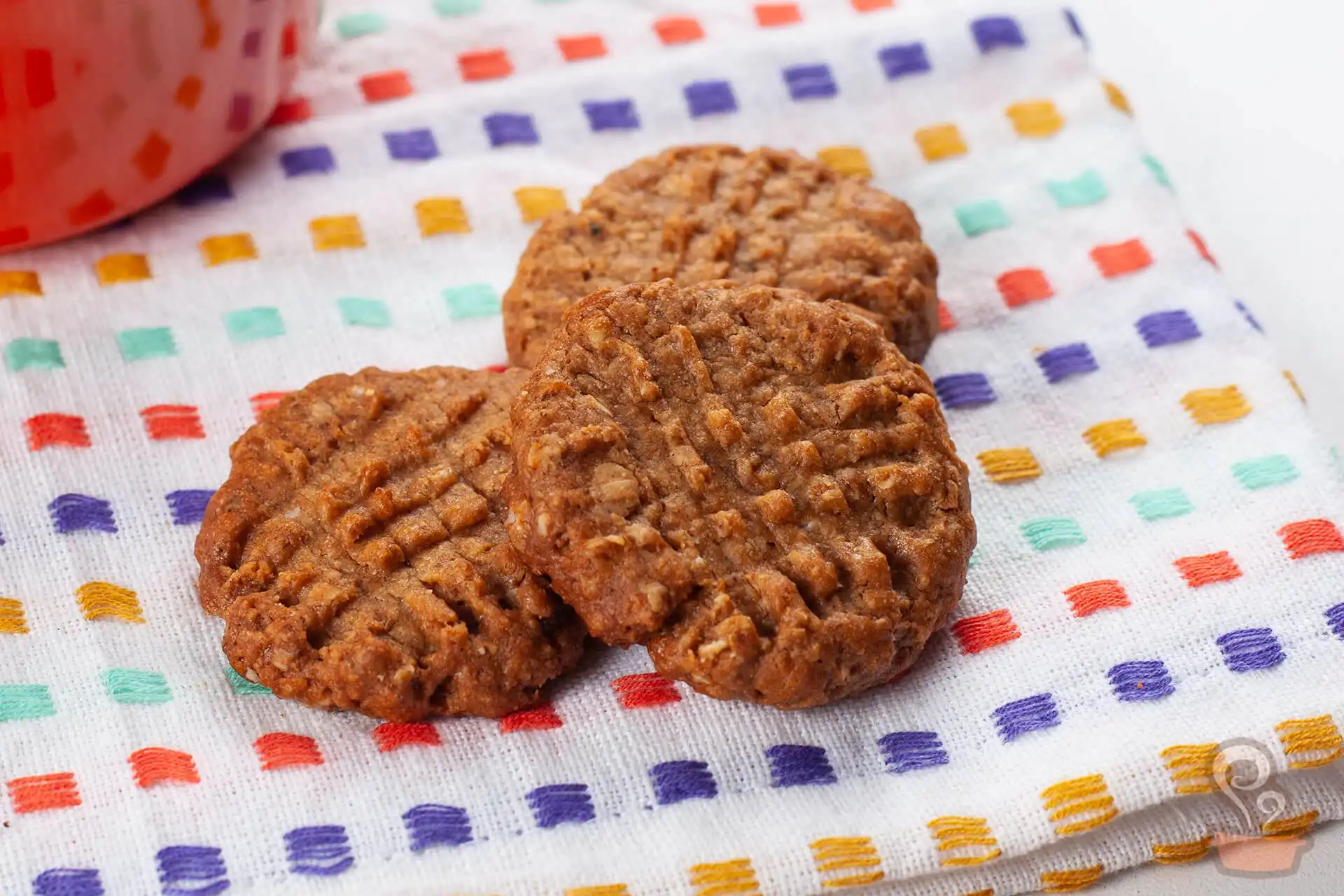 Biscoito de amendoim e aveia
