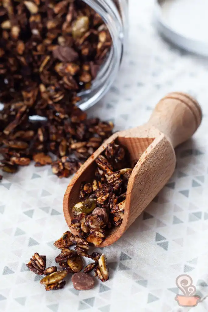 Granola caseira de chocolate