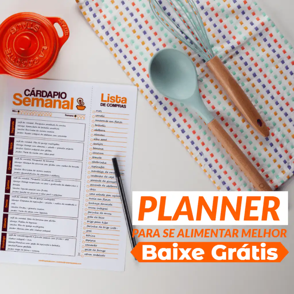 Planner cardápio semanal