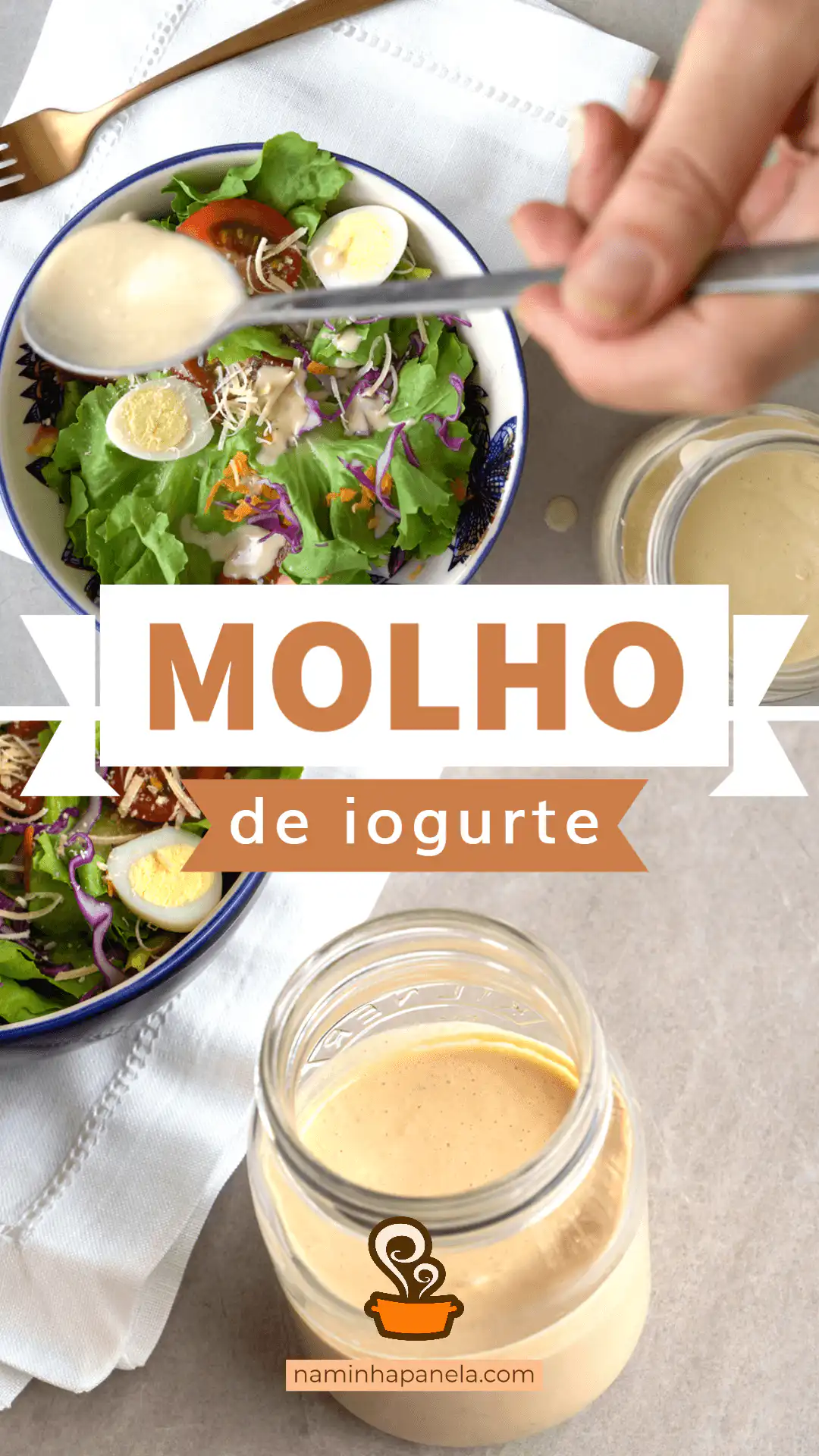 molho de iogurte para saladas