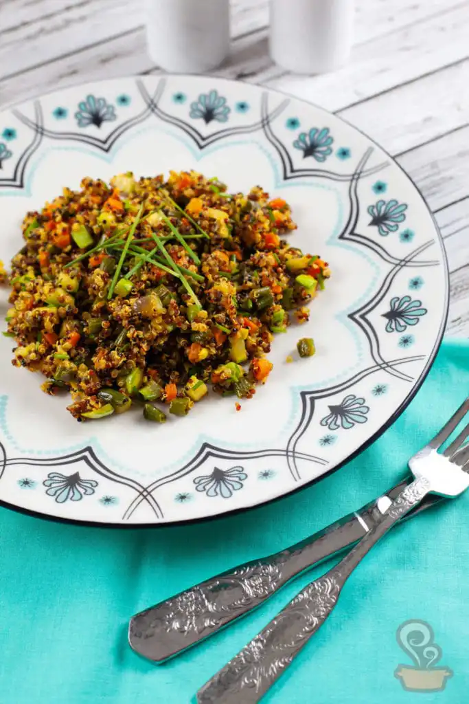 Couscous de quinoa com legumes Couscous de quinoa com legumes