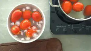 como fazer tomate pelado