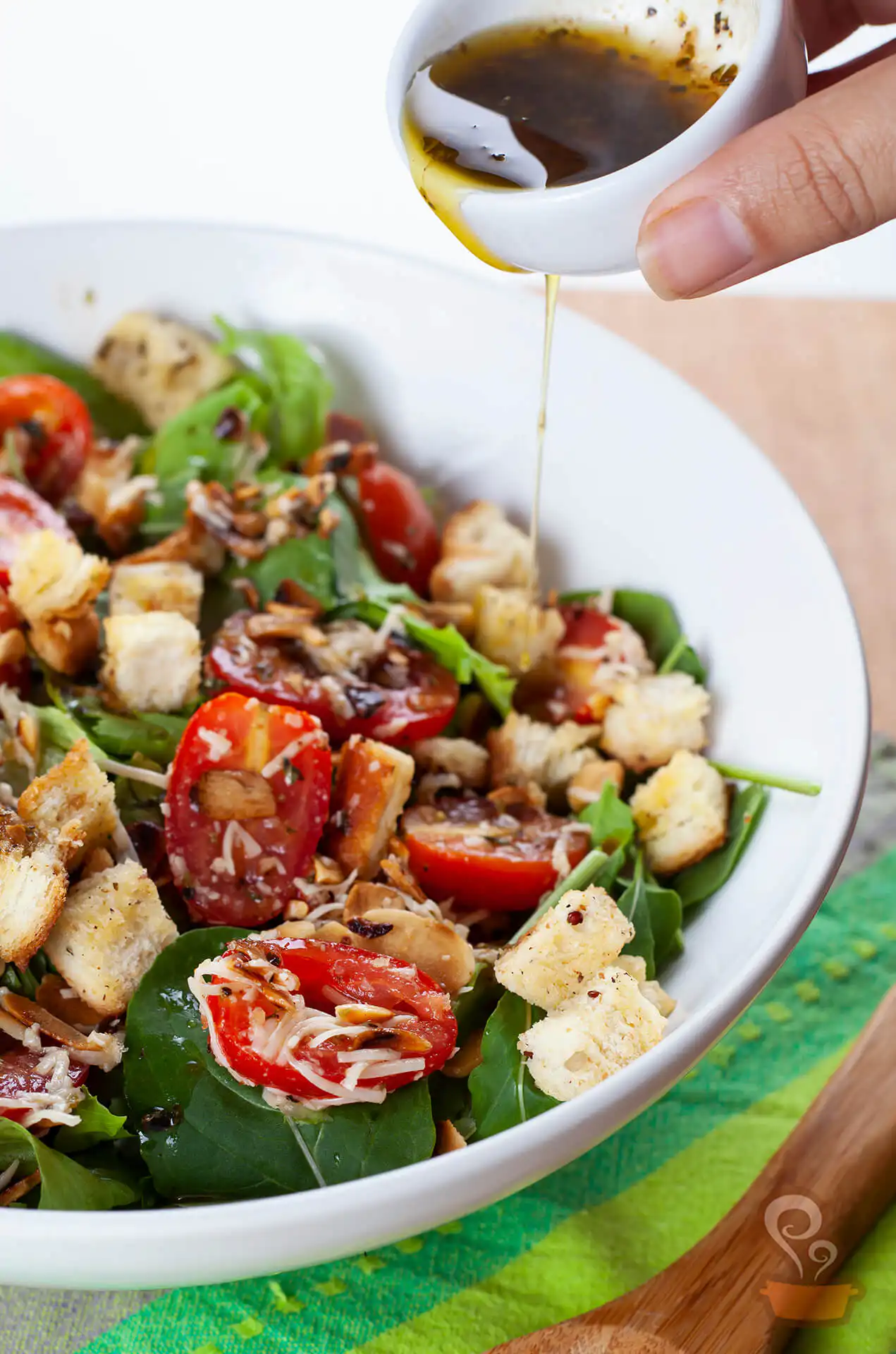 Salada crocante de folhas Salada crocante de folhas