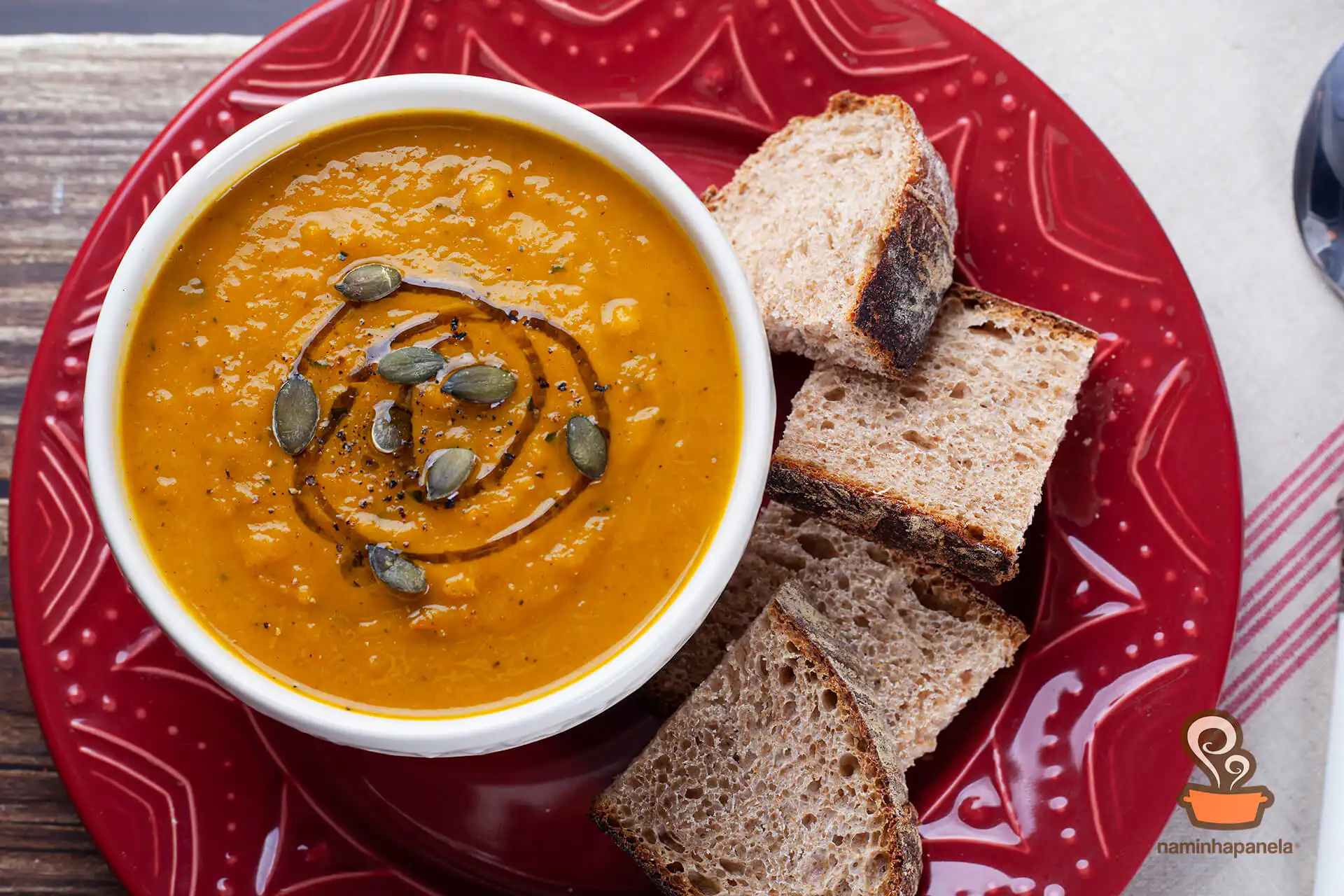 Creme de abóbora e cenoura