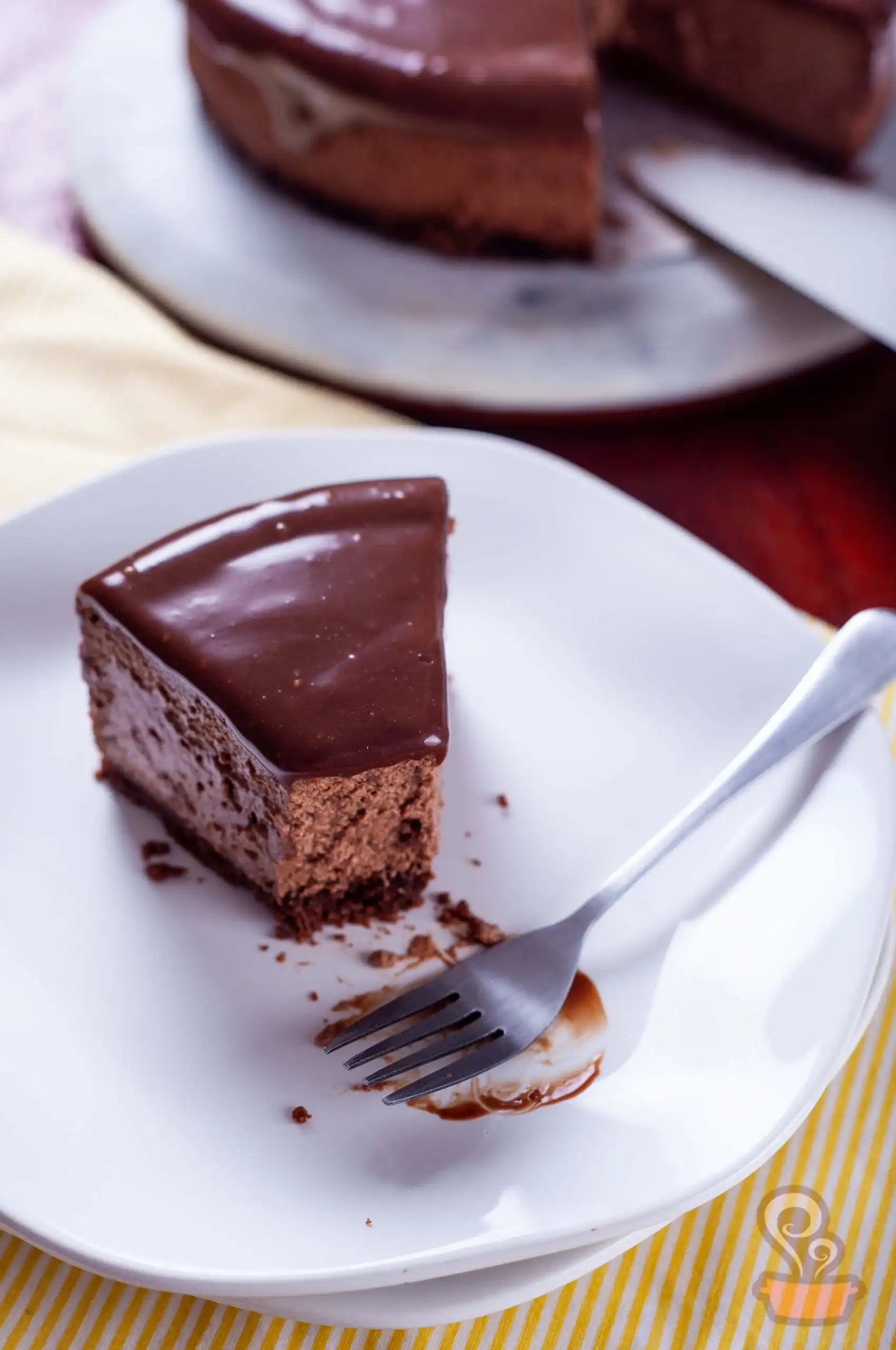 Cheesecake de chocolate - naminhapanela.com