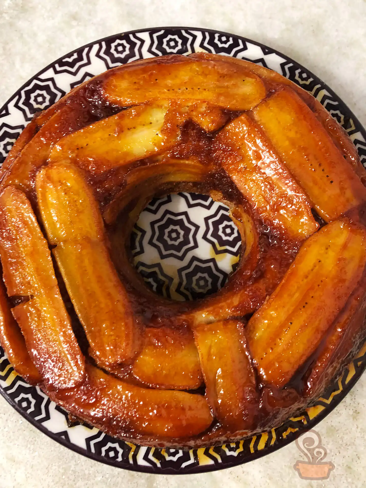 Bolo de banana caramelada - naminhapanela.com
