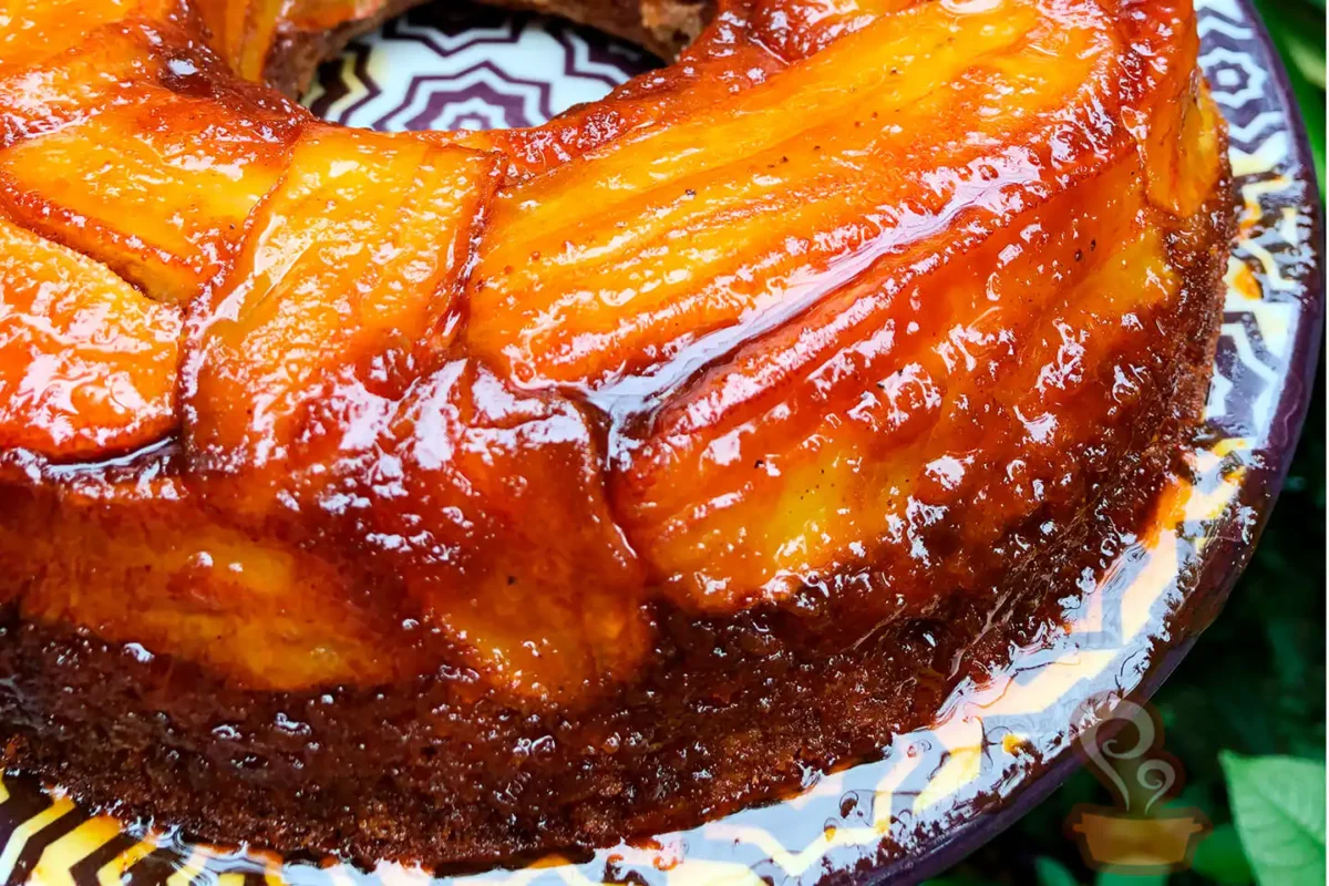 Bolo de banana caramelada - naminhapanela.com