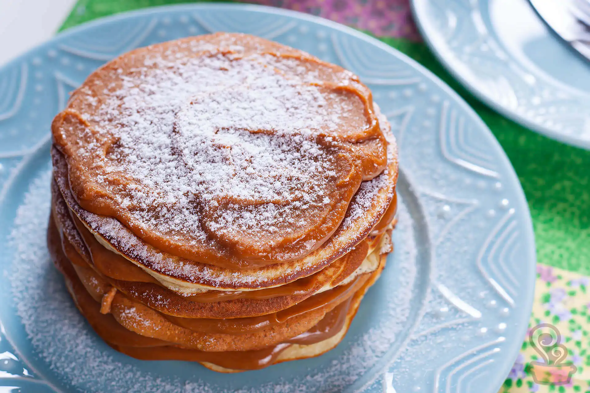 Panqueca americana de baunilha - naminhapanela.com Panqueca americana de baunilha - naminhapanela.com