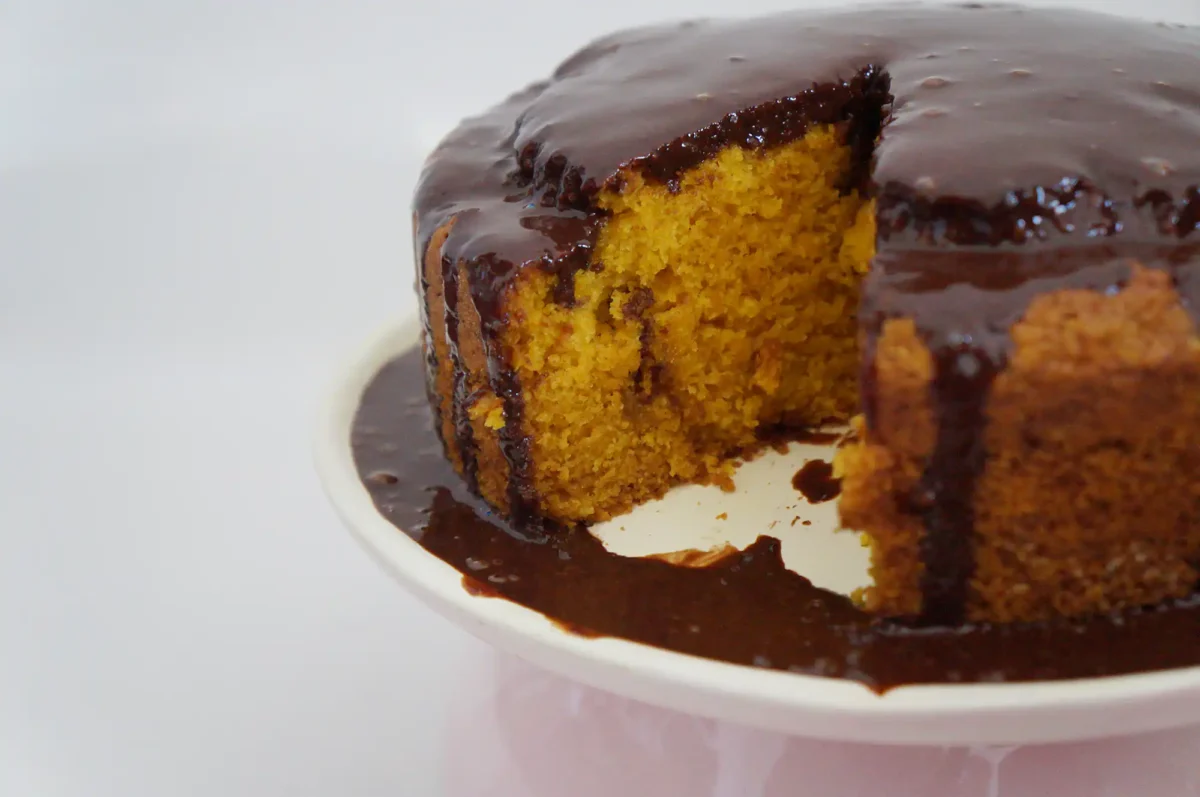 bolo vegano de cenoura