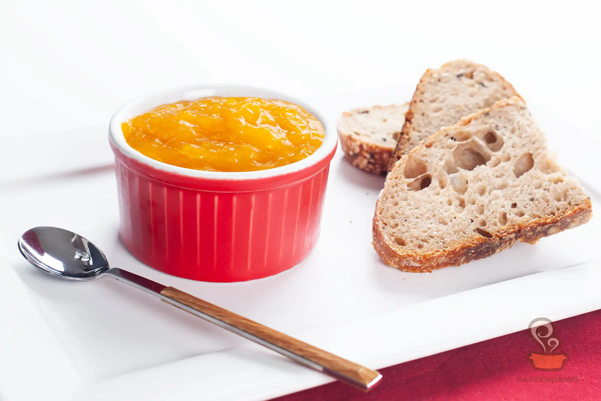 Geleia de manga e maracujá - naminhapanela Geleia de manga e maracujá - naminhapanela