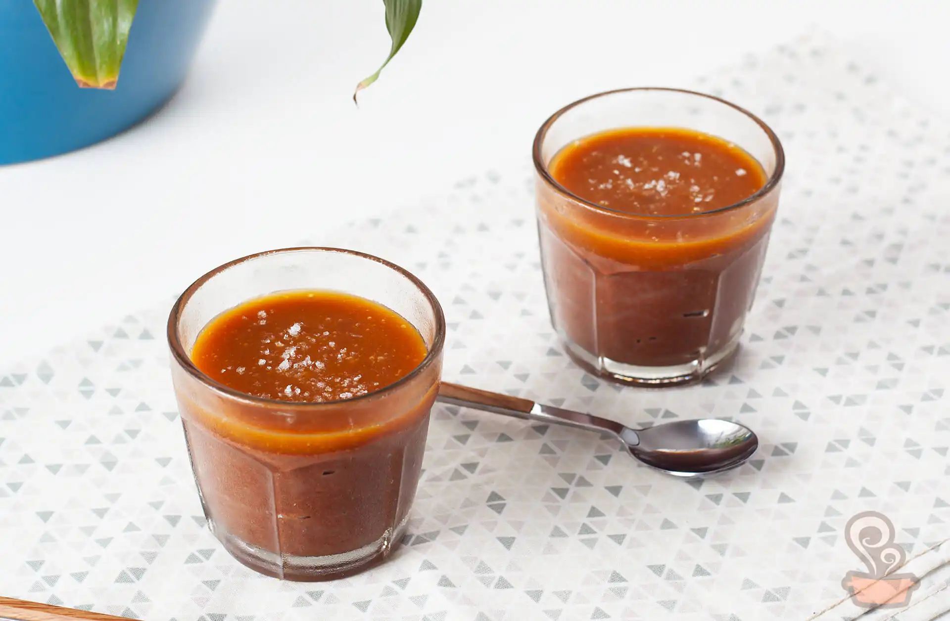 Creme de chocolate com caramelo salgado