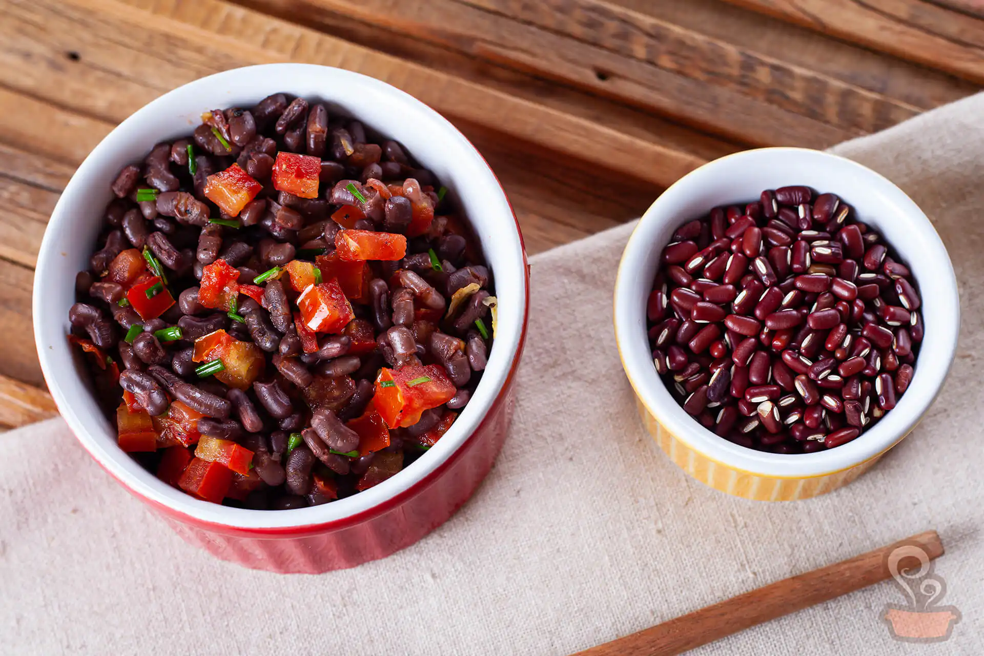 Salada de feijão azuki