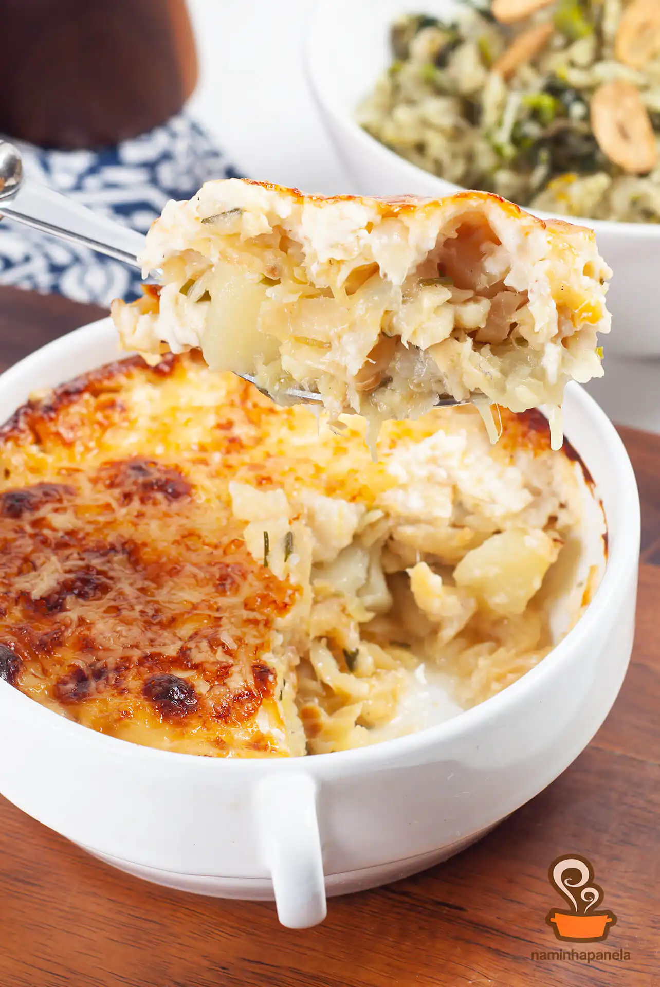 Bacalhau com molho branco - naminhapanela.com Bacalhau com molho branco - naminhapanela.com