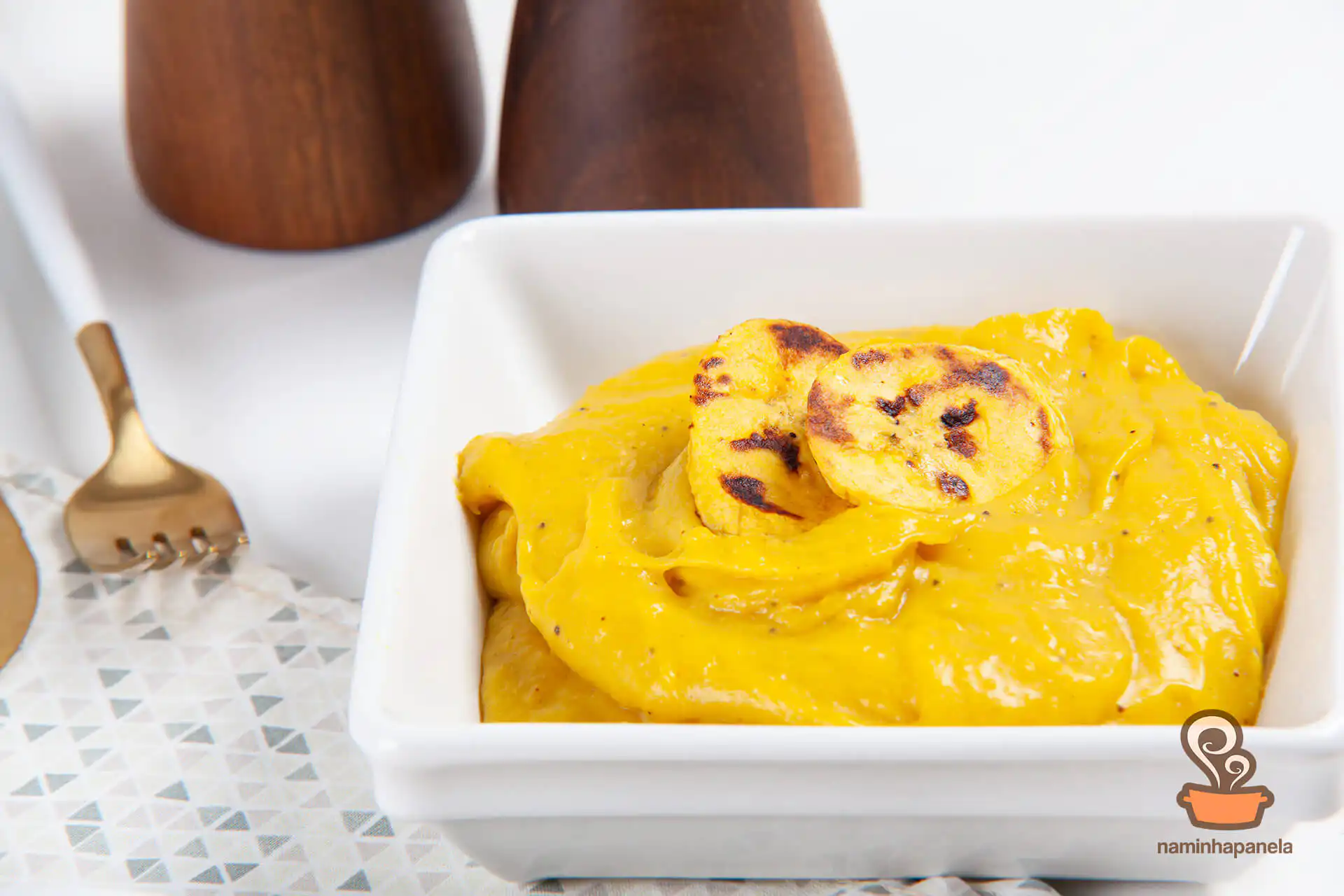 purê de banana da terra