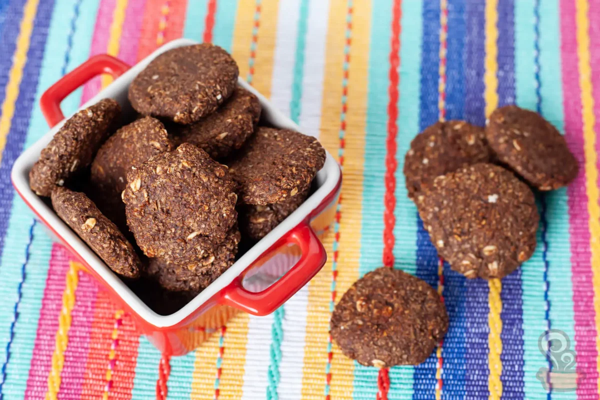 Biscoito de cacau nutritivo - naminhapanela