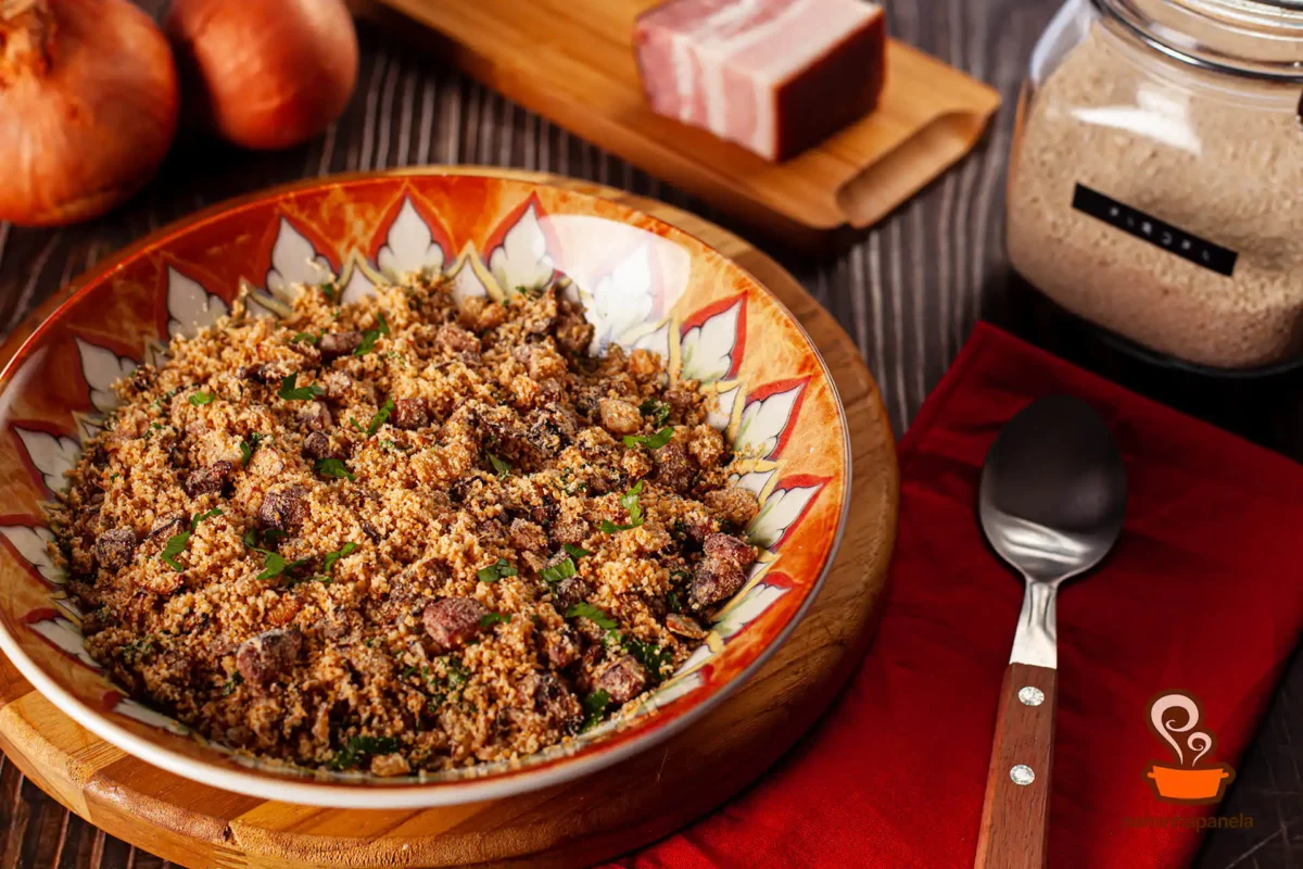 Farofa de bacon - naminhapanela.com