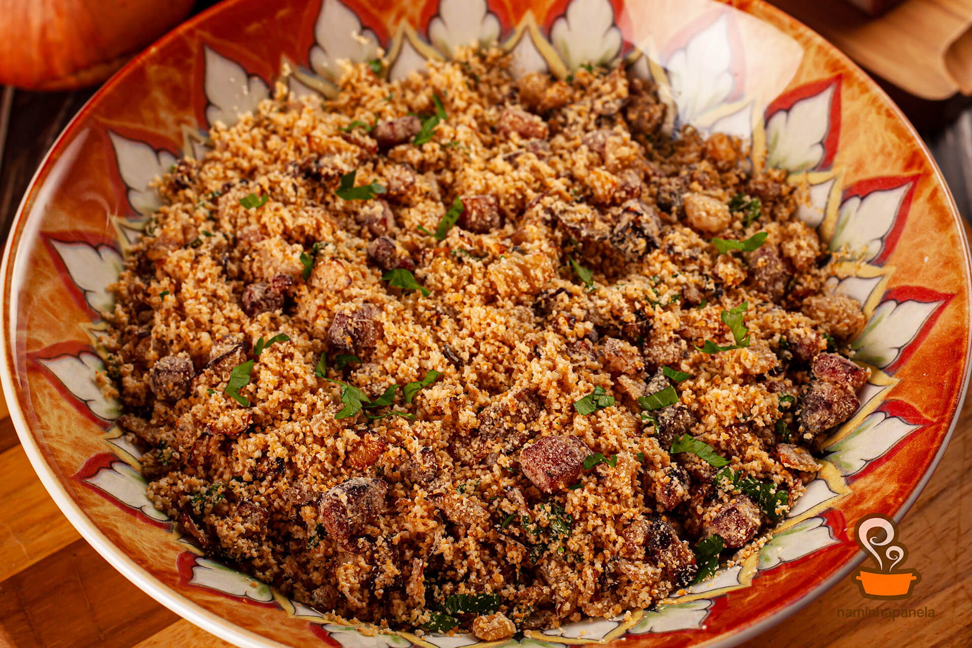 Farofa de bacon - naminhapanela.com
