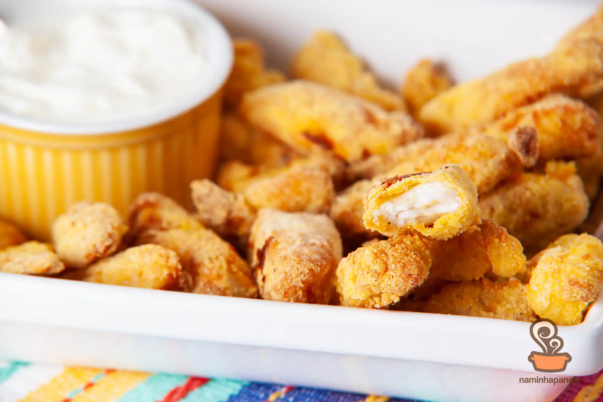 Filé de peixe empanado