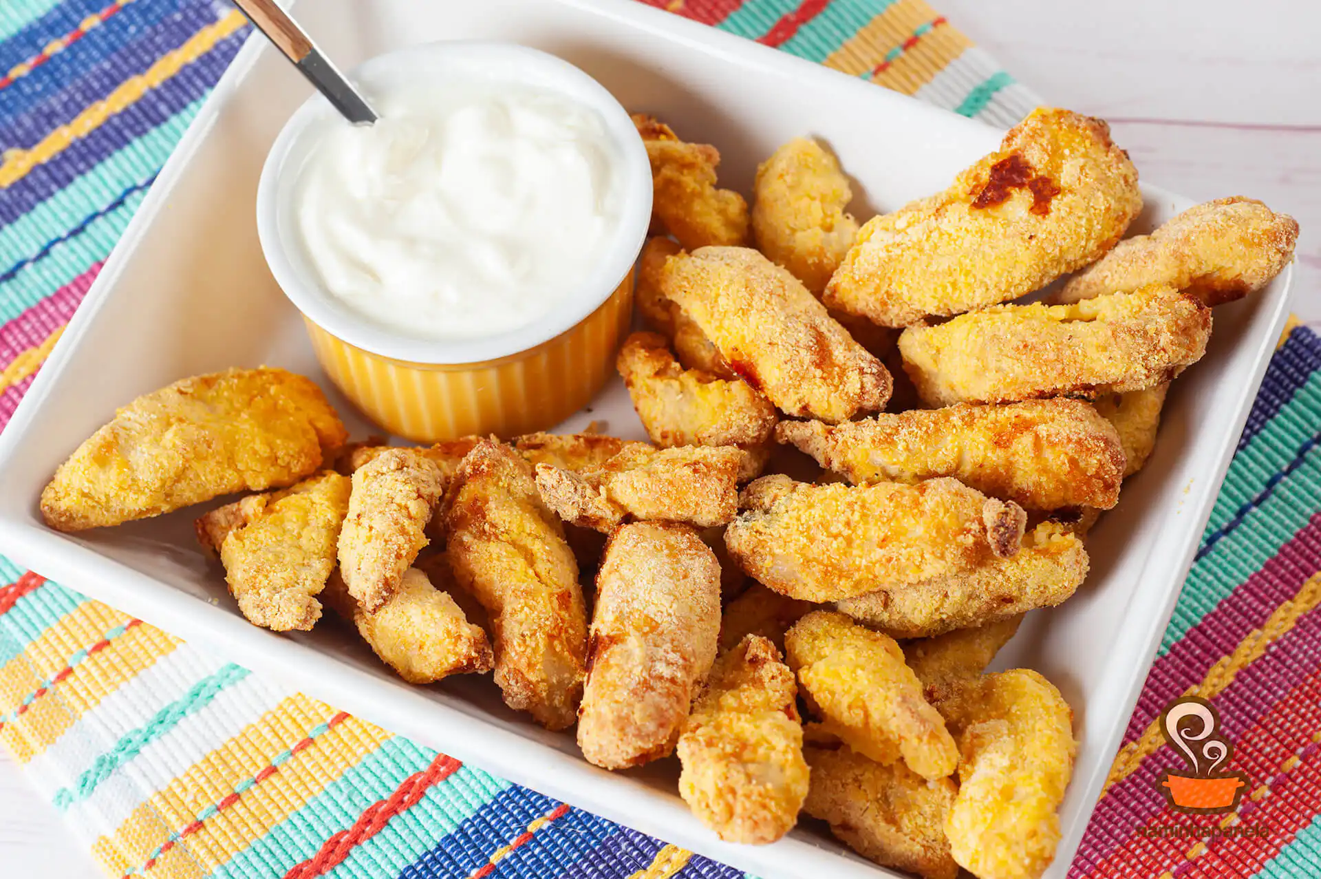 Filé de peixe empanado - naminhapanela.com