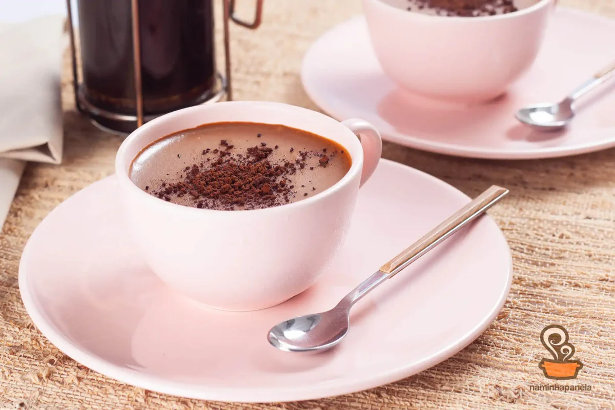 Mousse de chocolate com café - naminhapanela.com