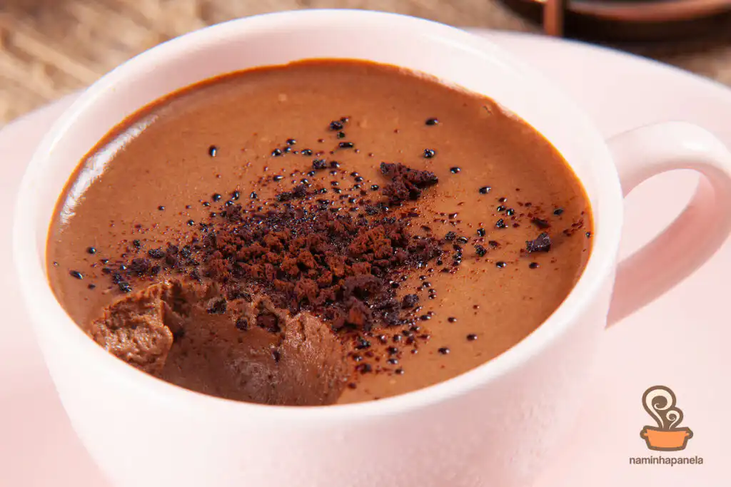 Mousse de chocolate com café