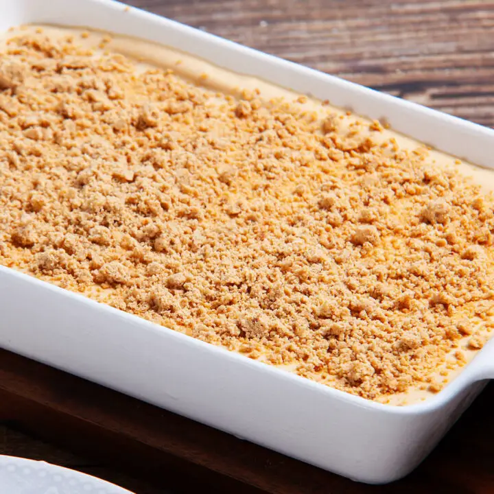 Pavê de doce de leite e paçoca