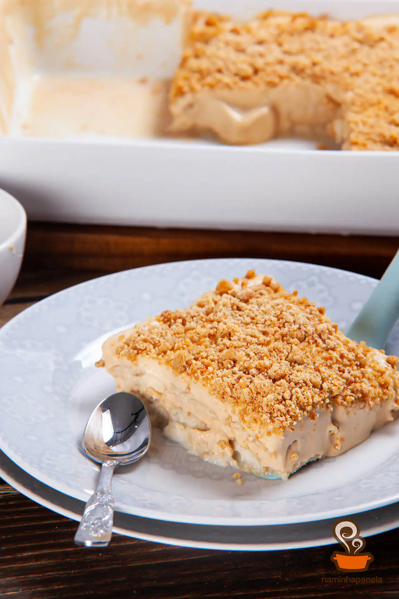 Pavê de doce de leite e paçoca - naminhapanela.com