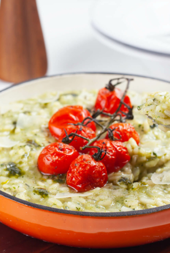 Risoto de pesto