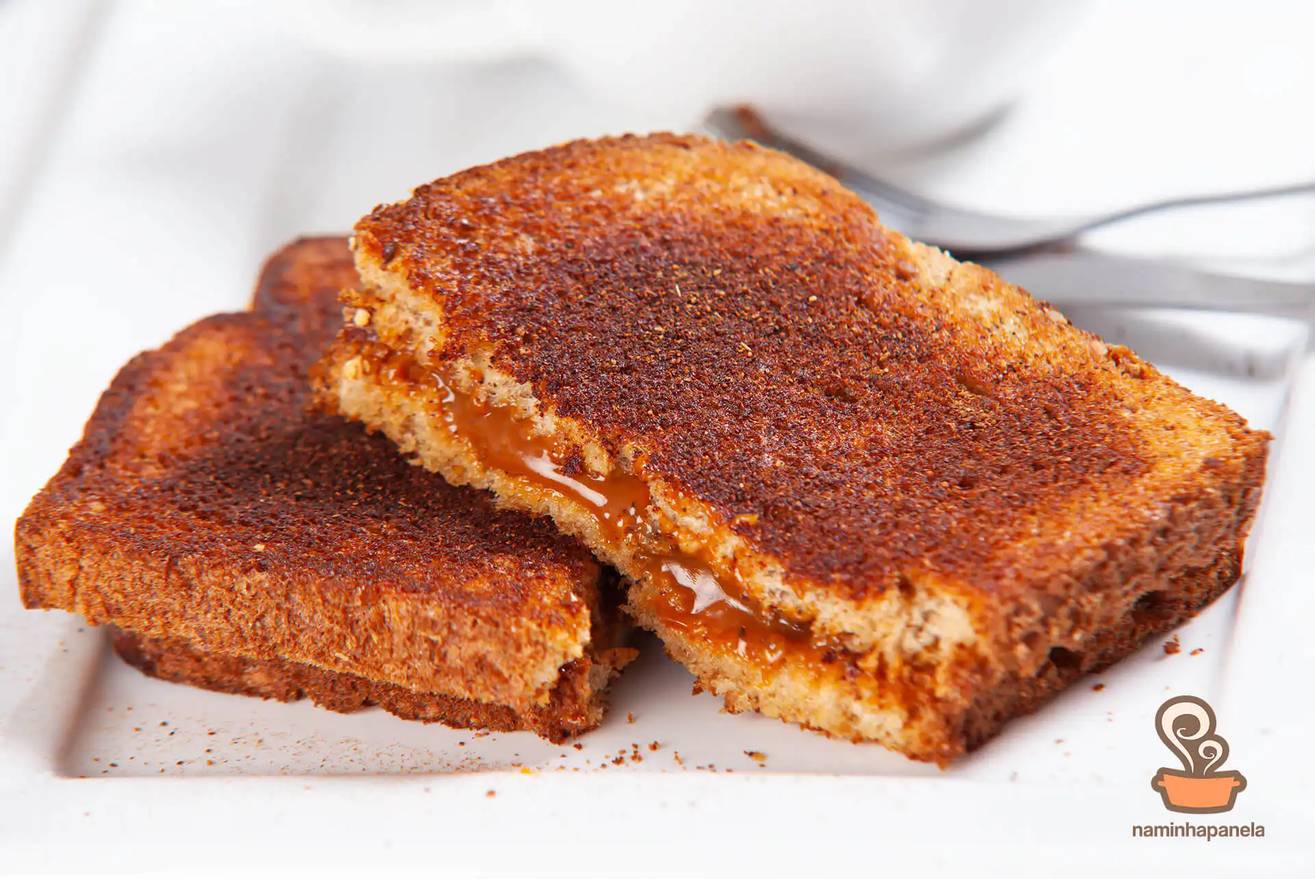 Tostada de doce de leite