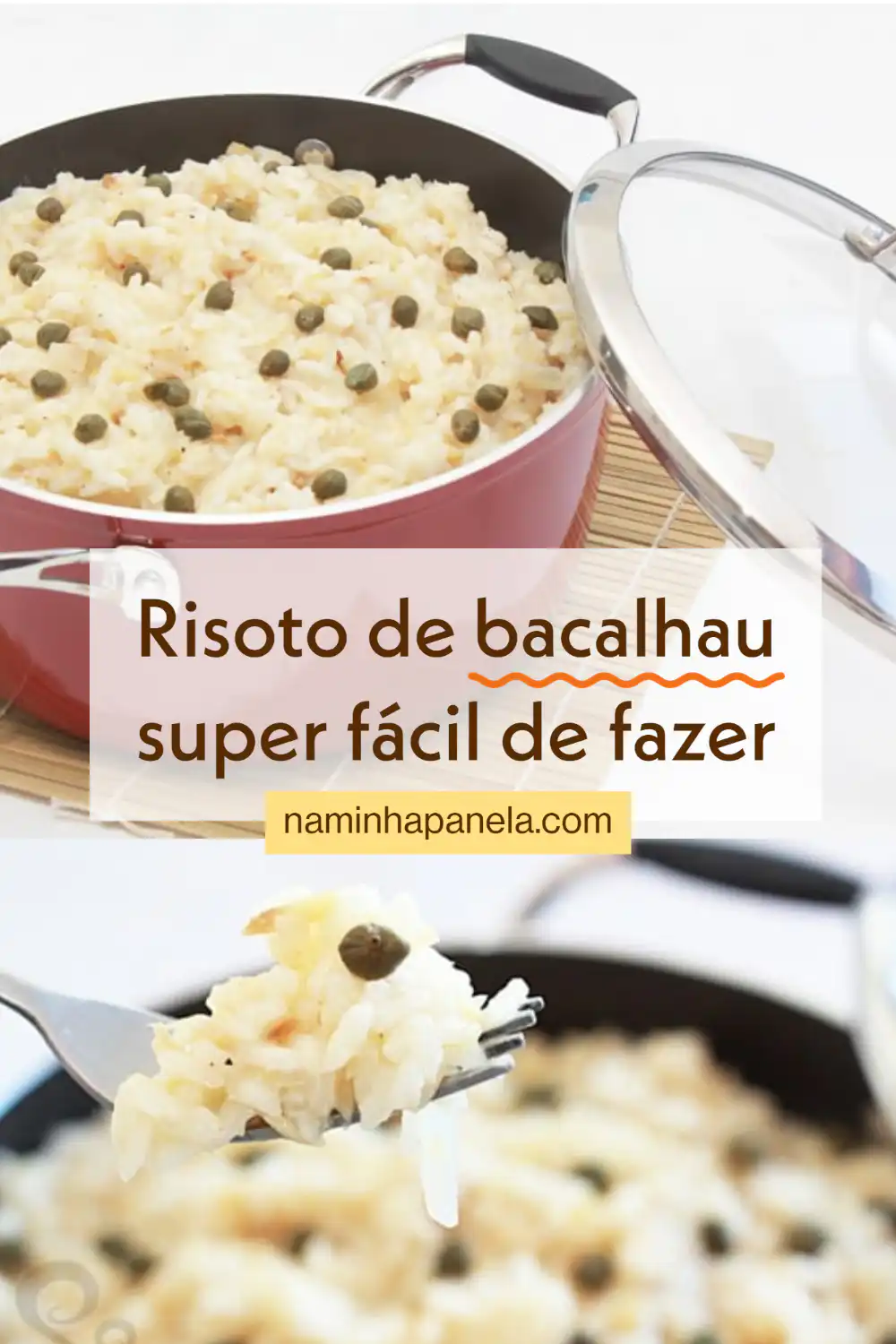 Risoto de bacalhau
