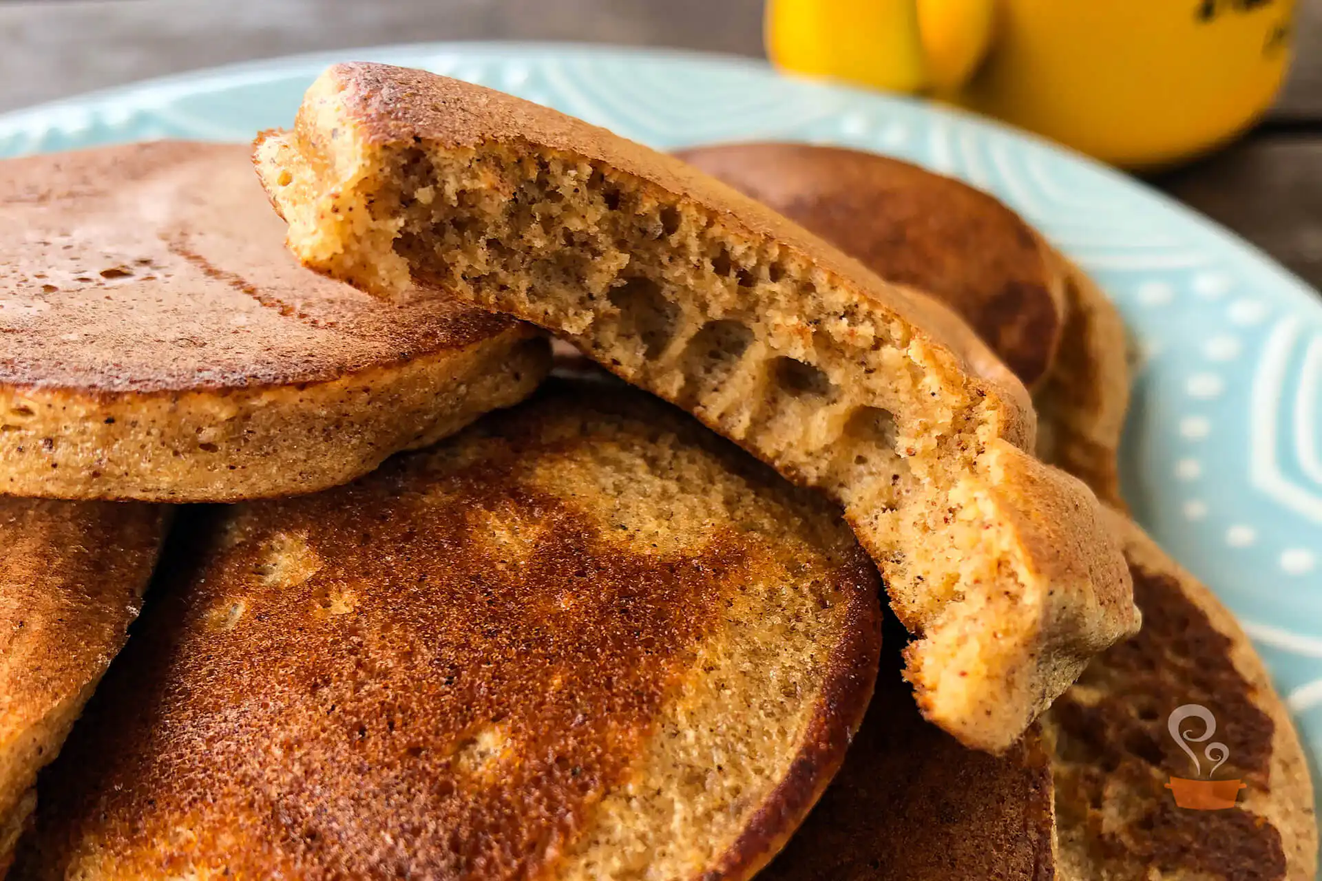 Panqueca de aveia com canela