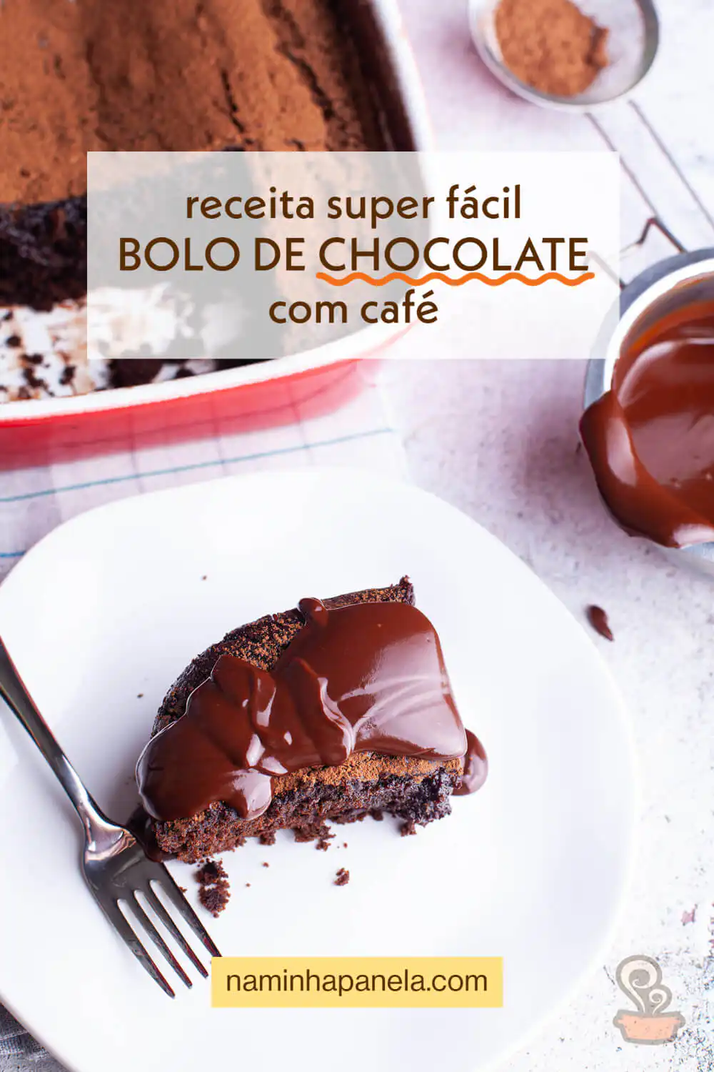 Bolo de chocolate com café