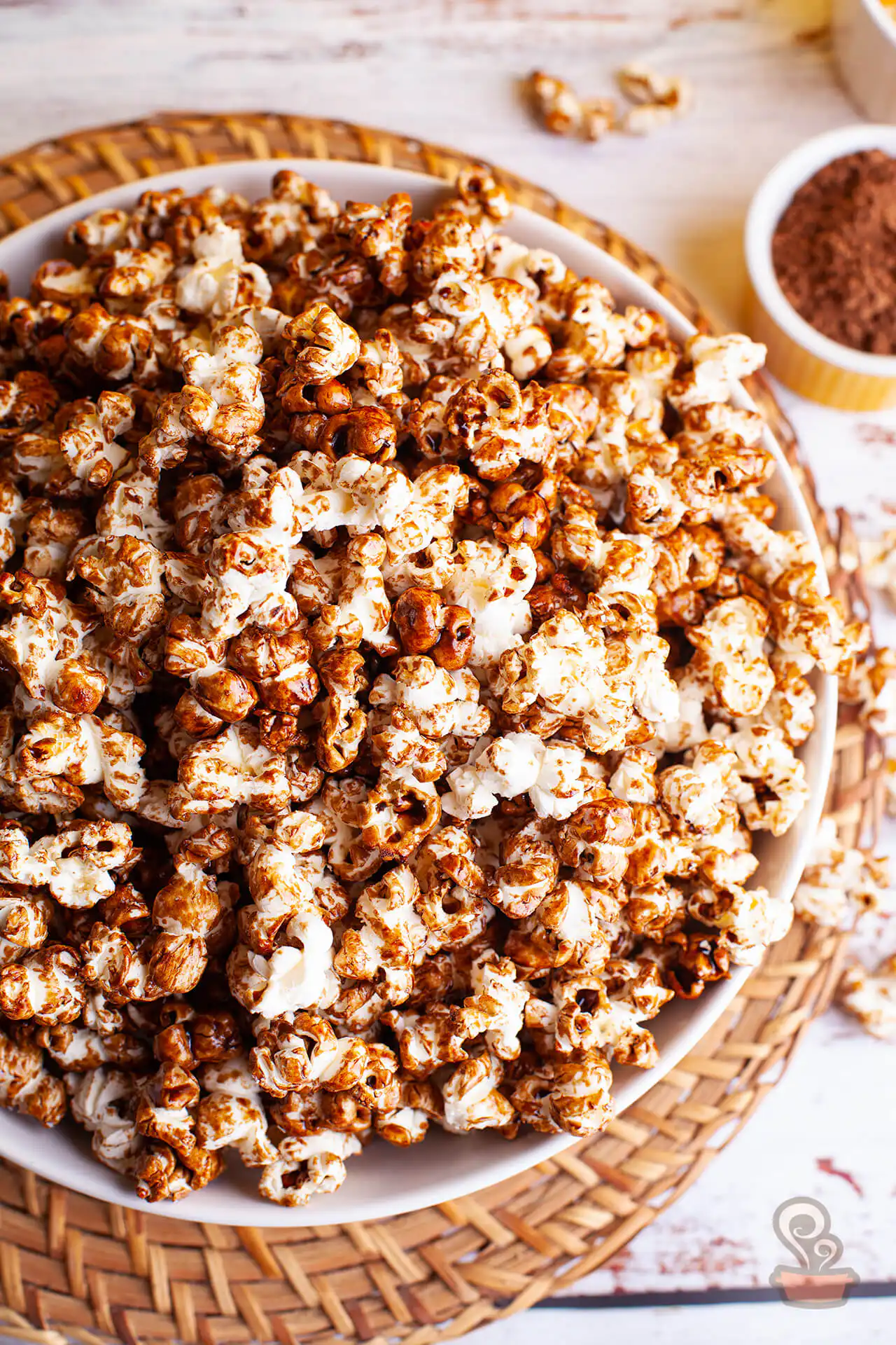 Pipoca doce com chocolate 