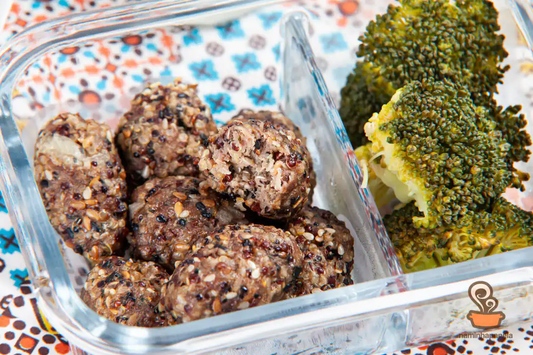 Quibe de carne e quinoa