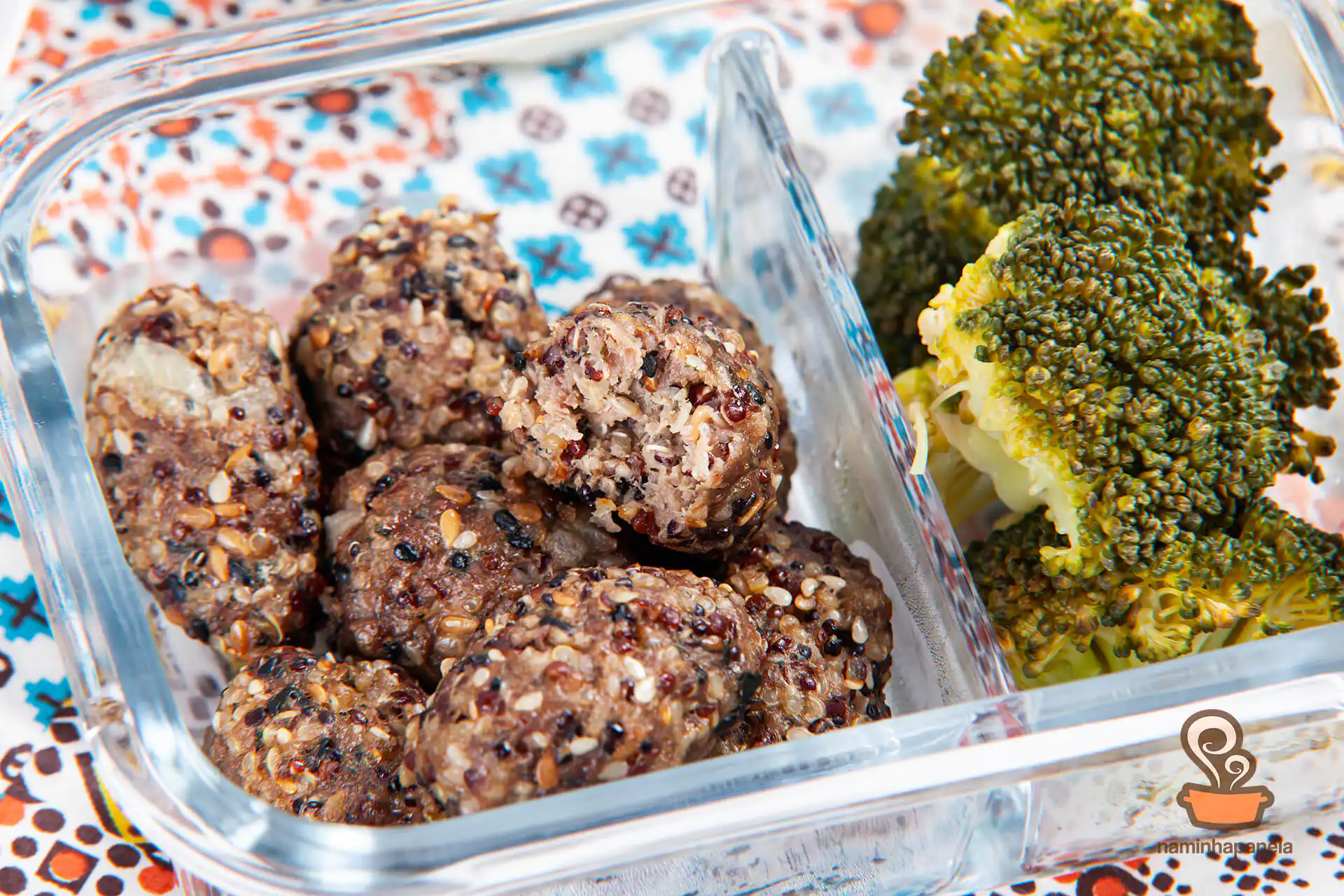 Quibe de carne e quinoa