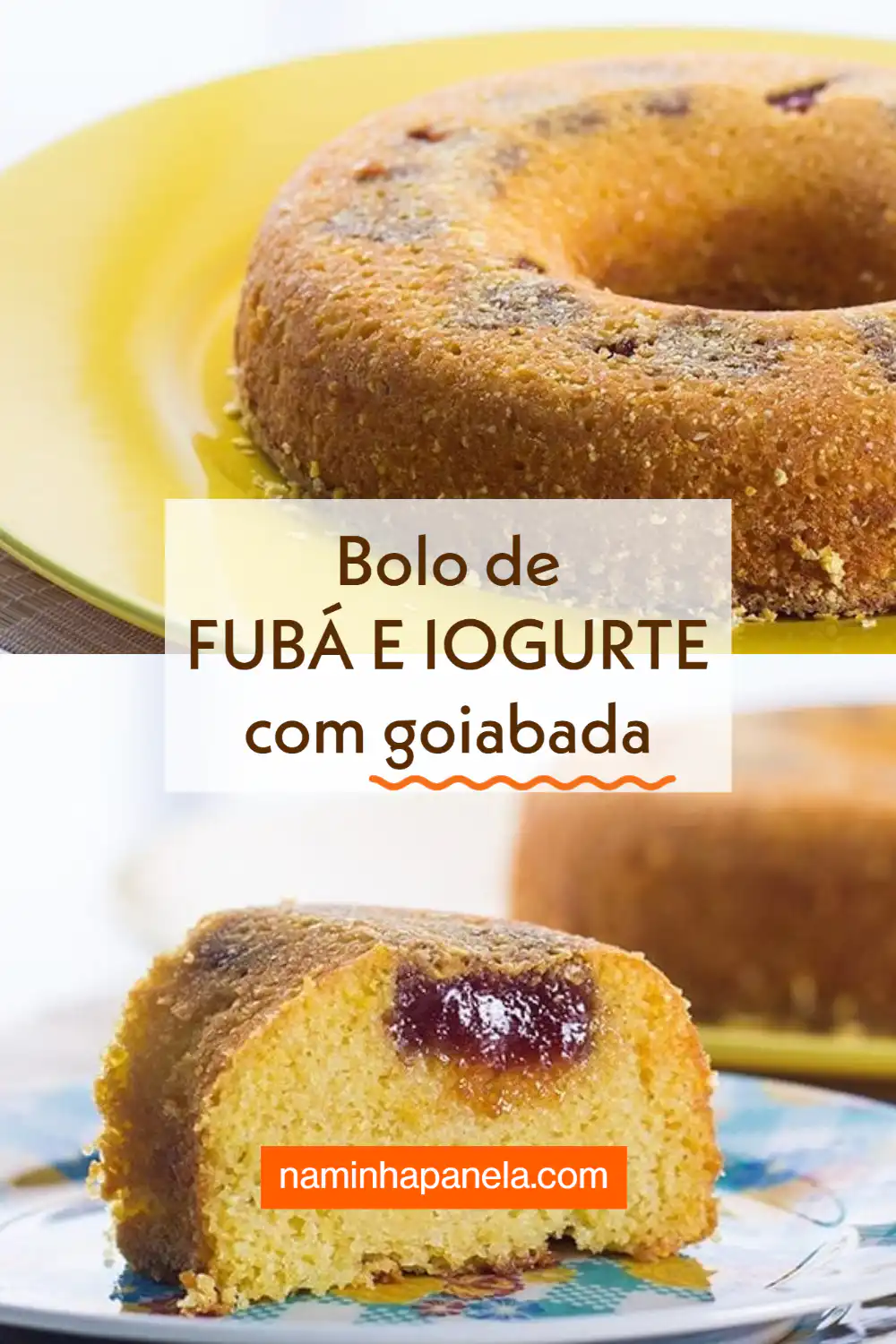 Bolo de fubá e iogurte Bolo de fubá e iogurte