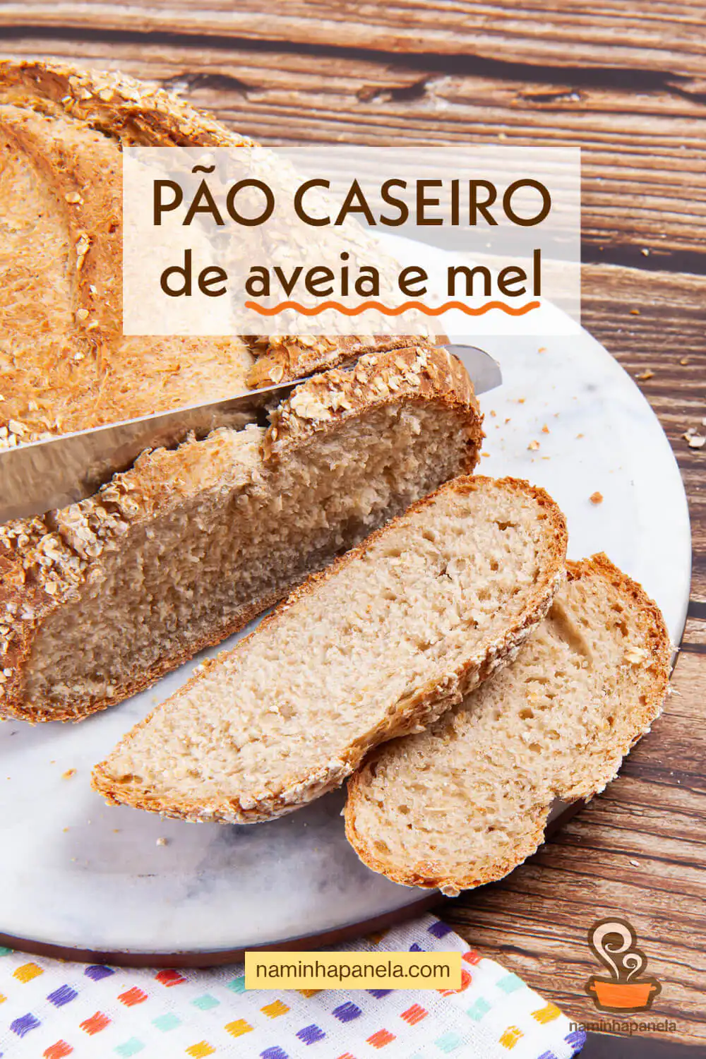 Pão de aveia e mel