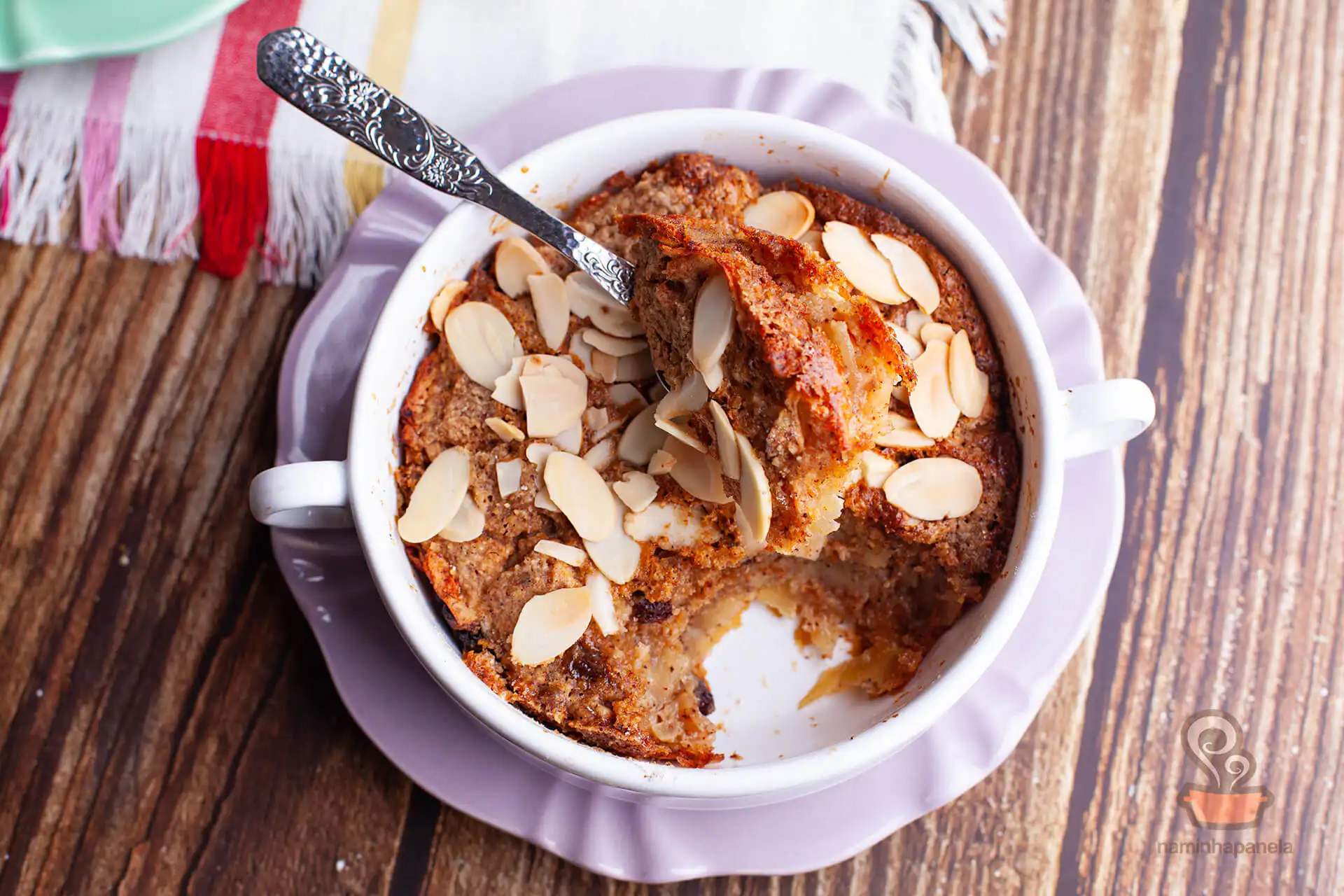 Torta de maçã saudável