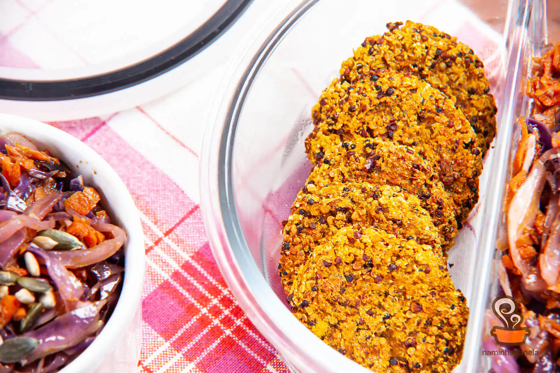 Bolinho de abóbora e quinoa