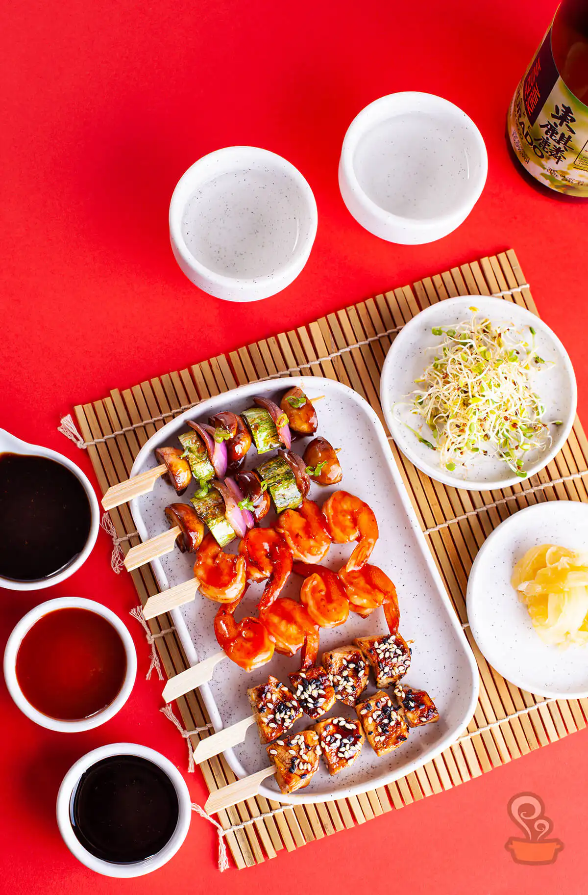 Espetinho oriental Espetinho oriental