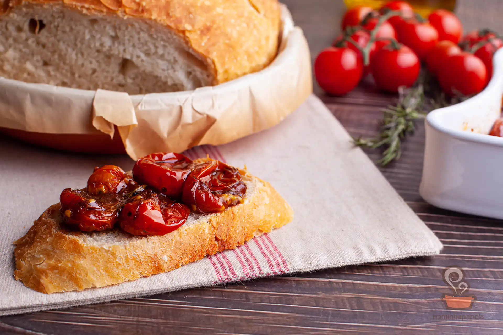 Tomates assados com alecrim