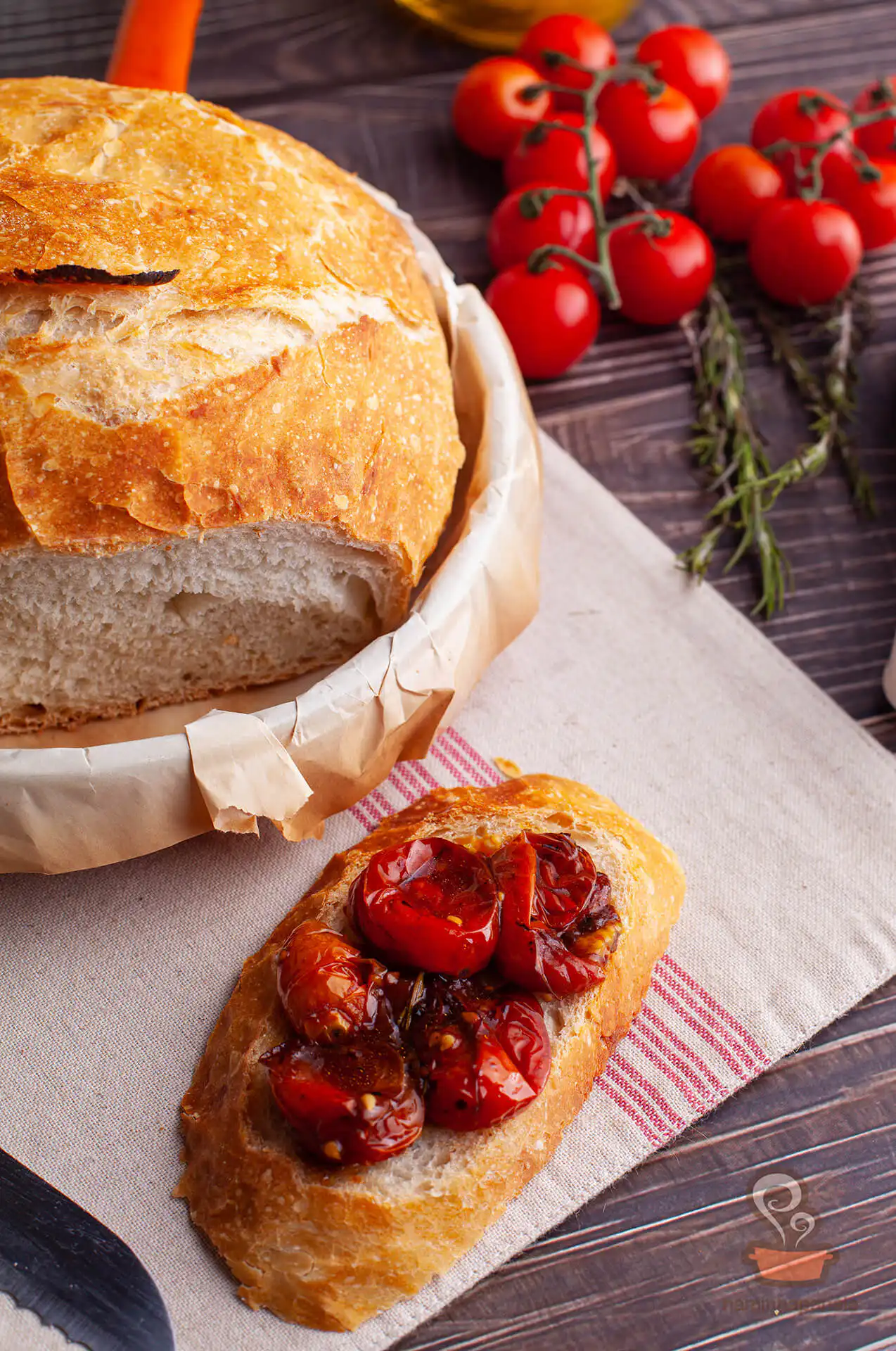 Tomates assados com alecrim