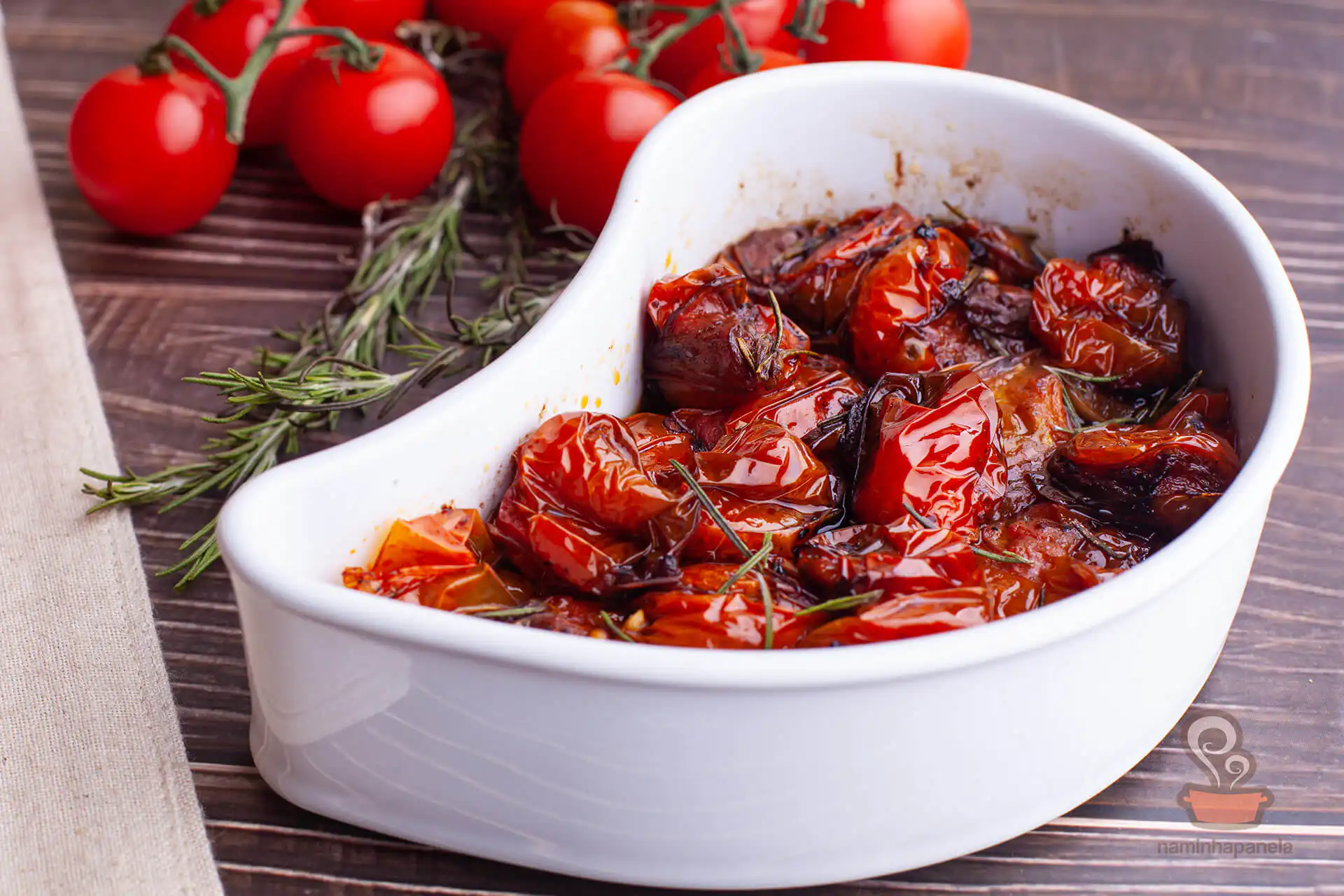 Tomates assados com alecrim