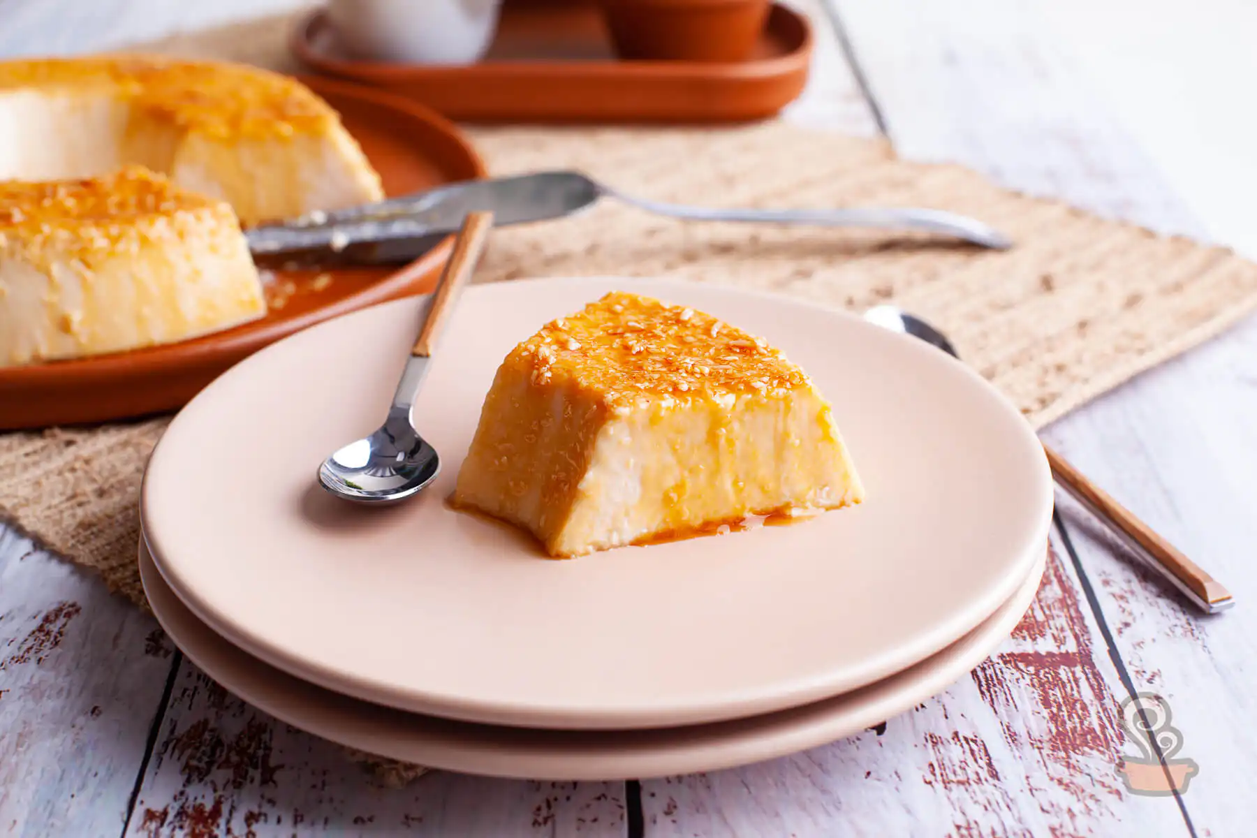 Pudim de coco gelado